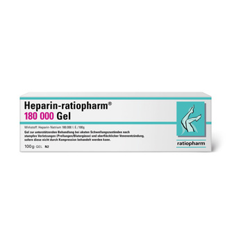HEPARIN RATIOPHARM 180.000 I.E. Gel