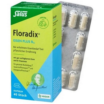 FLORADIX Eisen plus B12 vegan Kapseln