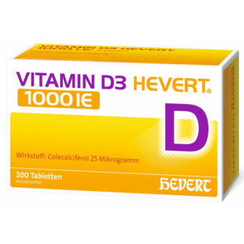 VITAMIN D3 HEVERT 1000 I.E. Tabletten