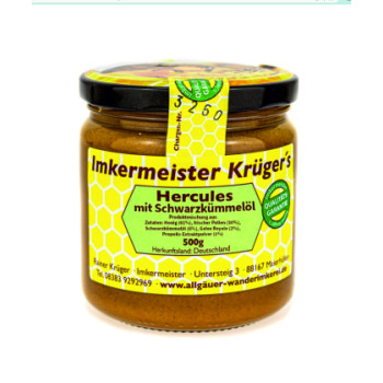 Imkermeister Krügers HERCULES mit Schwarzkümmelöl