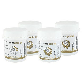 Schüssler Salze Stoffwechsel-Kur Nr. 4, 8, 9, 10 je 400 Tabletten